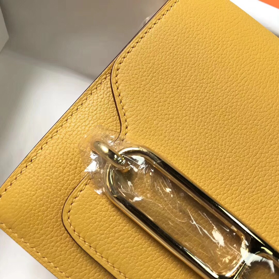 에르메스 룰리스18 앰버 옐로우 금장 에버컬러